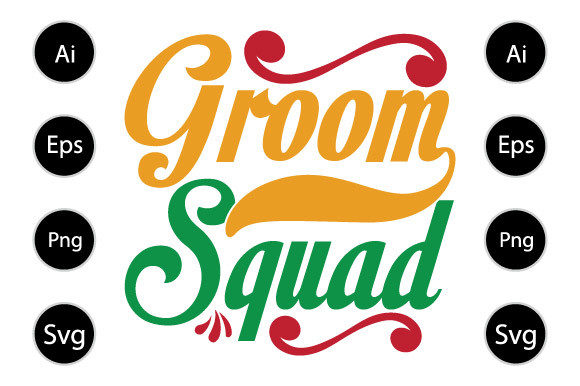 Groom Squad Typography Vintage Shirt Graphics