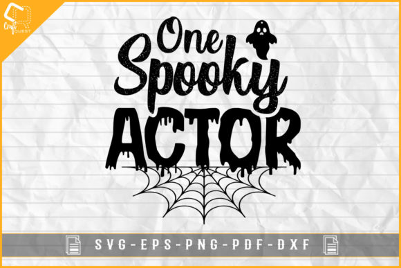 One Spooky Actor Graphic for Local Business Branding