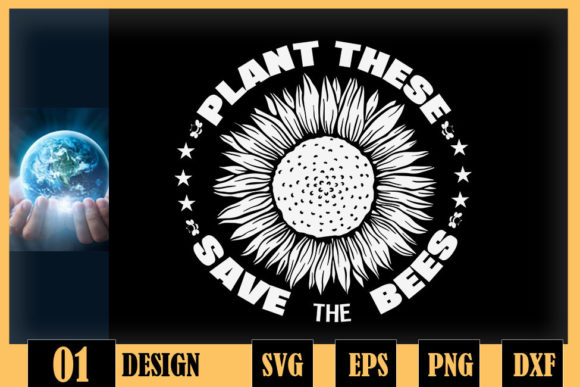 Plant These Save the Bees Bee Keeper Graphics for Crafts