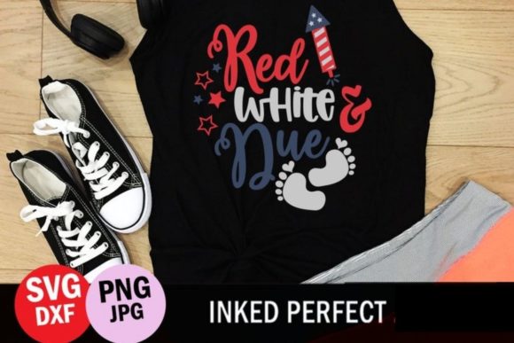 Red White and Due Graphics for Crafts