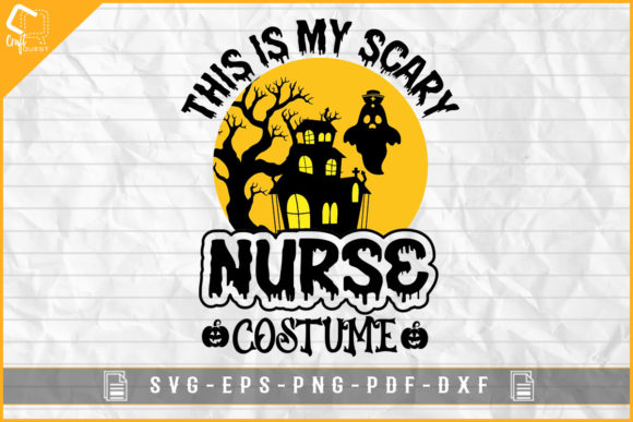 Scary Nurse Costume Graphics for Crafts