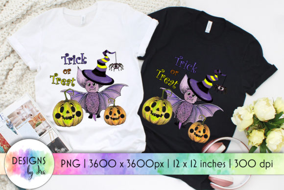 Trick or Treat Sublimation Halloween Graphics for Crafts
